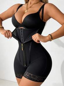 1pc Shapewear Double Compression Tummy Control Body Shaper Postpartum Butt Lifter Compression Garment