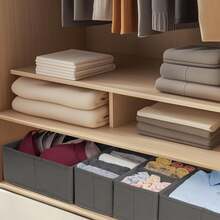 16个可折叠收纳盒，节省空间的抽屉分隔整理盒，适用于衣物、内衣、胸罩、领带、袜子、衣柜、卧室、宿舍配件，家居收纳整理。