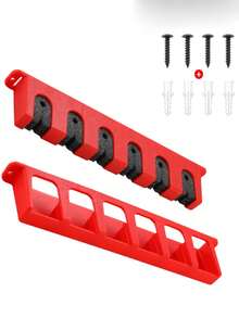 6-Hole Vertical Wall-Mounted Fishing Rod Holder, Lure Fishing Rod Storage Rack, Fishing Pole Display And Collection Shelf - Multicolor - View 3