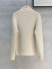 GRDR Áo len nam dài tay cổ tròn, kiểu dáng đa năng, thích hợp mặc hàng ngày. - Màu be - Xem 5