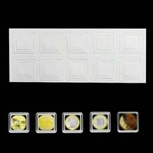 100X Single Square Plastic Coins Capsule Box Storage Case Display Collection UK - Transparent - View 4