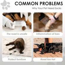1pc Dog Harness Boots With Lace-Up Leg, Outdoor Harness Snow Boots, Waterproof Walking Shoes, Anti-Slip, Anti-Dirty Paw Cover, Suitable For Small To Medium Dogs (Black), Small/Medium Dog Waterproof Boots - Dog Paw Cover, Dog Harness Boots, Anti-Slip Pet Shoes, Outdoor Walking Shoes, Reflective, Dust-Proof, Comfortable Boots - Multicolor - View 5