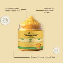 Turmeric Body Scrub, Daily Gentle Cleansing Body Scrub, Easily Rinsed, Smooth, Clean And Refreshing Scrub - Ginger - View 5