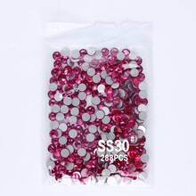 SS3-SS60 Red Series Deep Red Color High-Quality Glass Flat Bottomed Diamond With 12 Equal Cut Surfaces, Suitable For DIY Jewelry, Clothing, And Other DIY Projects - Multicolor - View 41