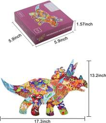 Rompecabezas para niños de 4 a 8,8 a 10 años,150 piezas con forma de ballena Puzzles para niños rompecabezas de oceánico Regalo para niños Puzzles educativos de aprendizaje Juguetes para niños y niñas - Sirena-36piezas - Ver 7