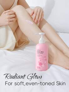 LAIKOU مجموعة العناية بالجسم ذات الرائحة الدائمة لايكو اليابانية بزهر الكرز، (كريم تفتيح وتوحيد لون البشرة بالكرز 50 جم + لوشن ترطيب الجسم بالكرز 400 جم + غسول الجسم الصحي بالكرز 400 مل) للنساء لجميع أنواع البشرة لهدايا العناية بالذات وللصديقات - وردي - مشاهدة 9