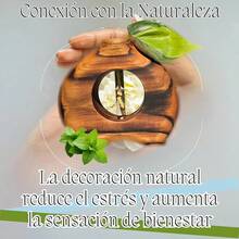 Jarrón de Madera Artesanal para Decoración – Florero Hecho a Mano Ideal para el Hogar, Oficinas y como Regalo Decorativo Único - TEC - Ver 7