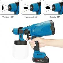 便携式喷漆机，适用于室内外墙面喷漆，家居装饰喷漆设备，电动喷漆机，家具喷漆机，栅栏污渍去除剂 - 彩色 - 查看 9