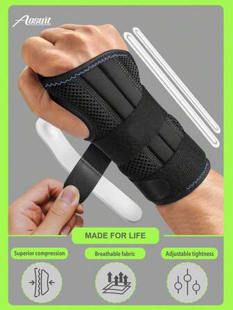 Wrist Brace For Carpal Tunnel Relief Night Support Maximum Support Hand Brace With 3 Stays For Women Men Adjustable Wrist Support Splint For Right Left Hands