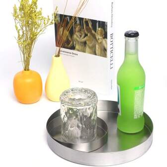 Metal Trinket Tray, Cosmetic Storage Tray, Gold Jewelry Tray