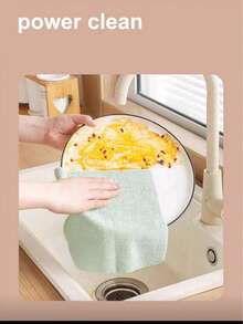 20pcs/40pcs Suction Dish Cloths, Dual-Use Kitchen Cleaning Rags, Washable/Non-Greasy/Highly Absorbent - Multicolor - View 11