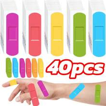 20/30/40/50/60/80/100pcs Cute Colorful Bandages, Elastic Adhesive Breathable Cartoon Colored Bandages, One-Time High Elasticity Bandages, Suitable For Abrasions, Wound Care, First Aid Patches, Outdoor Sports Bandages, Home First Aid Kits, Home And Outdoor Basic Wound Protection Stickers, Colorful Patches Showcase Unique Personalized. - Multicolor - View 16
