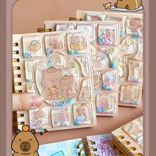 1pc Vintage Capybara Themed Spiral Notebook - Cartoon Animal Mini Notepad With Hard Cover, Portable Pocket Memo Pad,Suitable For Office Notes, Classroom Rewards, Ideal Birthday Gifts, Party Gifts, Holiday Gifts, Back To School Gifts(Random Style) - Multicolor - View 3