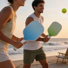 1pc Wooden Pickleball Paddle (Pickleball Not Included), Rough Surface, Grip & Bounce, 2-Player Sport, Christmas Gift, Unisex - Multicolor - View 11