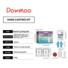 100克造型粉+100克克隆粉，DOWMOO，情侣手模粉，DIY，情侣款，纪念礼物，3D捕捉爱的瞬间，3D掌心立体复制，10分钟快速体验，指尖满满的爱意，情人节礼物 - 彩色 - 查看 10
