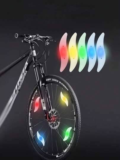 2pcs/4pcs Bicycle Tire Flashing Light, Night Safety Warning Light For Kids Bike Wheel Spoke Rim, Colorful Cycling Spoke Light, Bicycle Accessories Safety Light
