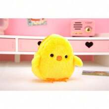 1pcs  New Cute Little Yellow Chicken Coin Purse Cartoon Creative Gift Personalized Furry Card Holder Key Bag. Perfect Holiday Gift For Little Girls - Màu vàng - Xem 6