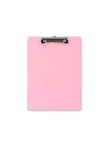 1pc A4 Size Clipboard With Storage Function, High Capacity Office Clipboard, Metal Clip, Wear-Resistant, Smooth Surface For Easy Writing, Suitable For Writing, Learning, Interviews, Sketching, Applicable To Teacher's Office, School, Construction Site, Hotel, Home And Other Occasions