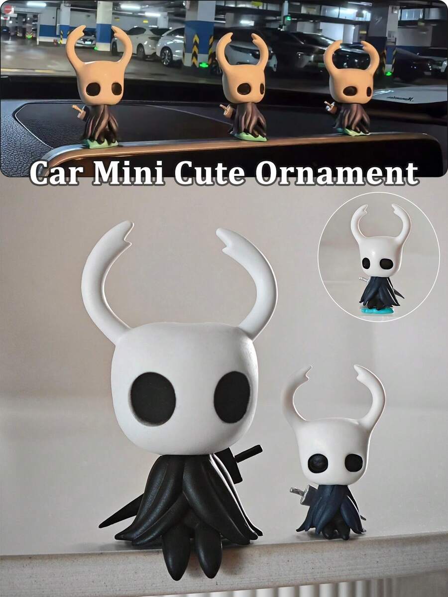 Mô hình nhân vật game Hollow Knight dễ thương, đồ chơi trang trí sưu tầm dùng để trang trí xe hơi/bàn làm việc/nhà cửa, tượng PVC hoặc quà tặng/đồ sưu tầm, vật trang trí phù hợp cho vỏ máy tính. - Nhiều màu - Xem 1