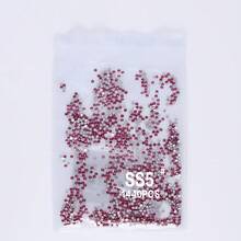 SS3-SS60 Red Series Deep Red Color High-Quality Glass Flat Bottomed Diamond With 12 Equal Cut Surfaces, Suitable For DIY Jewelry, Clothing, And Other DIY Projects - Multicolor - View 38