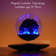 Magnetic Levitating Preserved Rose In Glass Dome With LED Light, Touch Control Light, Floating Forever Flowers Lamp For Valentine'S Day, Anniversary Halloween Christmas, Rose Lamp Unique Gift For Wife Girlfriend Women, Home Decor, Romantic Gift - Xem 4