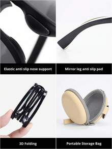 Kính phân cực ngoài trời chống tia UV khi lái xe, chống nắng khi đạp xe - Mai rùa đen - Xem 6