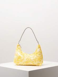 单肩包、亮片包、新娘派对包、晚礼服包、晚礼服配饰、女士手提包、婚礼用品、优雅女士包、女士礼物、情人节（随机图案） - 黃色 - 查看 2