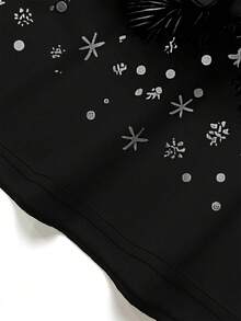 2件套加大码男士休闲宽松格子短袖T恤短裤睡衣套装，适合春夏穿着 - 黑色 - 查看 4