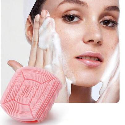 Cepillo de Lavado de Silicona Q Elástico Suave Espuma de Limpieza gadget práctico