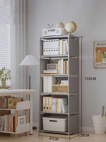 One 5/6-Layer Open Multi-Functional Shoe Rack, Bookshelf And Display Stand Storage Rack. It Is Convenient For Disassembling During The Holiday Season To Save Space, And Can Effectively Save Space To Help Organize And Store Various Items Such As Shoes, Books, Kitchenware, Snacks, Bottles And Jars, Towels And Tissue Boxes, Kitchen Supplies, Etc.