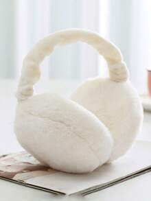 Ultra Soft Plush Earmuffs - Foldable, Warm, Comfortable, Cold-Resistant, Unisex Design For Winter Outdoor Activities, Hand Washable, Winter Accessories | Plush Texture | Construction, Ear Muffs