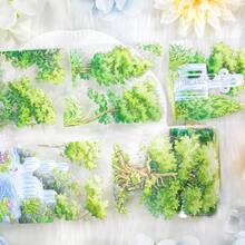 2米/卷 公寓透明PET胶带 花朵图案美纹纸胶带 3D水晶墨水装饰贴纸 适用于日记本、剪贴簿、手账文具 100厘米环扣