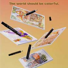 XBJ 168 - Bộ bút đánh dấu hai đầu màu, Bút tô màu hai đầu hỗn hợp chuyên nghiệp. Đây là loại bút hoàn hảo dành cho người lớn để tô màu và tô màu. Chúng có thể được sử dụng để tô màu - vá, tô màu, đánh dấu, tô màu và thiết kế. Chúng phù hợp để sử dụng trong các ngày lễ và trong nhiều tình huống. - Bộ - Xem 7