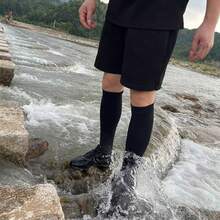 钓鱼及膝防水袜 透气户外防水徒步涉水露营冬季滑雪袜 骑行雪地保暖防水袜 及膝徒步涉水越野跑皮划艇滑雪袜