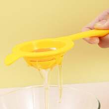 Separador de Clara de Huevo de Plástico con Largo Separador de de Huevo Separador de de Huevo Gadgets Especiales de Cocina para Hornear - Amarillo - Ver 7