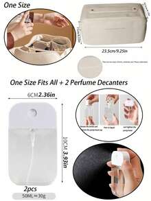 1pc Leather Cosmetic Bag, Minimalist Portable Handheld Makeup Bag, Elegant Travel Makeup Organizer, Dirt-Resistant - Milky White - View 7