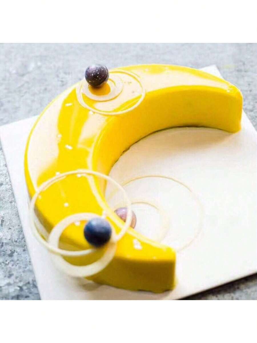 1 khuôn làm bánh trung thu, khuôn silicon làm bánh mousse trung thu, khuôn làm món tráng miệng, khuôn làm sô cô la, khuôn nướng bánh mì và pizza, dụng cụ làm bánh nhà bếp, hình mặt trăng - Nhiều màu - Xem 1
