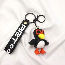 1pc New Italian Brainrot Animals Tralalero Tralala Keychains For Accessories Funny Sigma Skibidi Rizz Cat Silly Meme Keyrings Fans Friends Gifts(The Color Of The Circular Ring Of This Key Is Random)