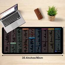 1 件装游戏桌垫 - 大型办公鼠标垫、PS 作弊表桌垫、PC 办公电子表格键盘垫、返校礼物 - 彩色 - 查看 7