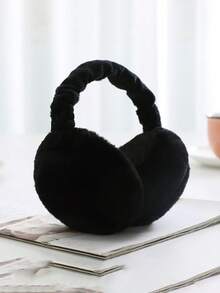 Ultra Soft Plush Earmuffs - Foldable, Warm, Comfortable, Cold-Resistant, Unisex Design For Winter Outdoor Activities, Hand Washable, Winter Accessories | Plush Texture | Construction, Ear Muffs