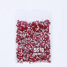 SS3-SS60 Red Series Deep Red Color High-Quality Glass Flat Bottomed Diamond With 12 Equal Cut Surfaces, Suitable For DIY Jewelry, Clothing, And Other DIY Projects - Multicolor - View 23