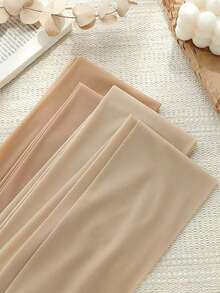 4双丝滑透明连裤袜，20D，高腰塑形，加固袜尖，超级柔软舒适，经久耐穿，适合日常穿着。性感迷人的丝袜，是圣诞节和情人节的绝佳礼物。 - 杏色 - 查看 6