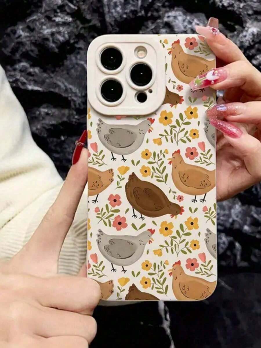 Phone Case  Apple WhitePhone Case  With Full Animal Print, Compatible WithPhone Case  6/15/14/13/12/11 Pro/Pro Max 1pcsSuitable For IPhone 17 Air - trắng - Xem 1