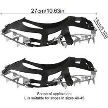 Snow Cleats Shoes Cleats Men Women Anti - Slip Stainless Steel Crampons Walking Winter Outdoor Climbing Fishing Sports Garden Park Backyard Courtyard Backpacking - G - Ver 7