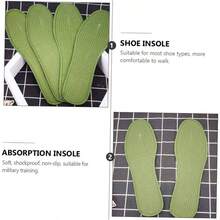 20pares Absorbent Insoles Men and Women Breathable Sweat - absorbing Shoe Pads Outdoor Activities Comfortable Foot Cushions Running Walking and Training - Verde5 - Ver 6