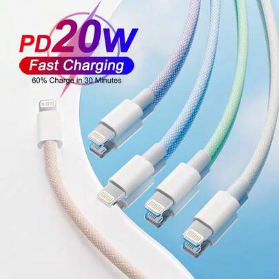 3.3ft/100cm High-Speed Braided Charging Cable, Fast Charging & Data Transfer Compatible With IPhone 14 Pro Max/14 Pro/14 Plus/14/13/12/11/XS/XR/8/7/6, IPad Series