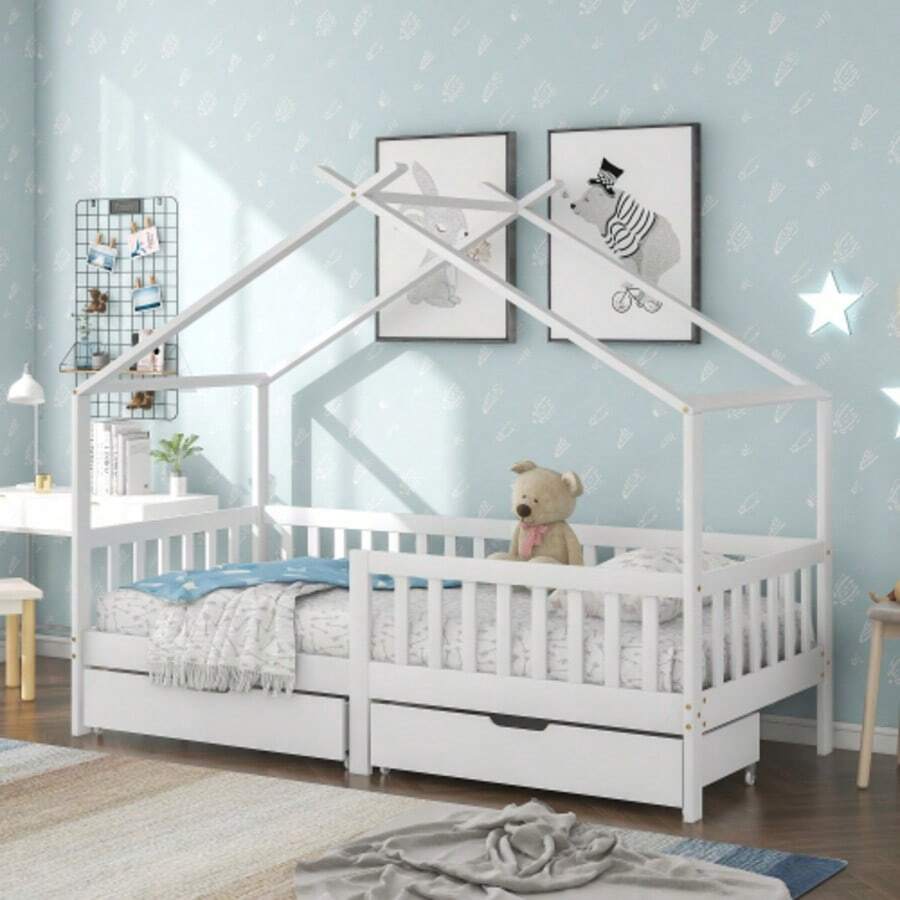Bed Frames - White - View 1