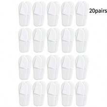 10/20 Pairs Disposable Slippers, Indoor Slippers, Plush Slippers, Disposable Hotel Slippers, Unisex Slippers, Suitable For Air Travel, Rooms, Hotels, Hotel Supplies, Cleaning Supplies, Home Supplies, Back To School Supplies, Suitable For Travel, Hotels And Home Use, Back To School Supplies