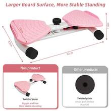 Twisting Waist Disc Waist Twist Board Machine Abdomen Exercise Balancing Board - Pink - View 5