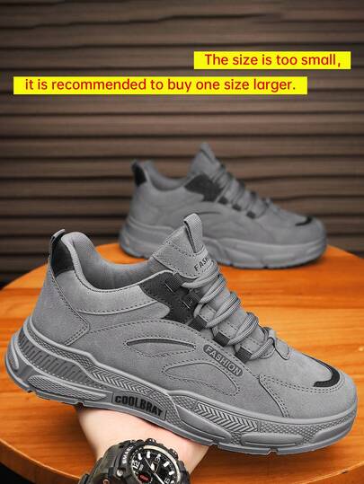 4 Season Autumn/Winter New Men's Shoes, Comfortable Sneakers, Casual Slip-On Shoes, Versatile Fashion Sneakers, Travel Shoes, Lace-Up Outdoor Shoes. This Style Runs Small, Recommend Ordering One Size Up.